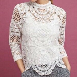 Anthropologie James Coviello lace top